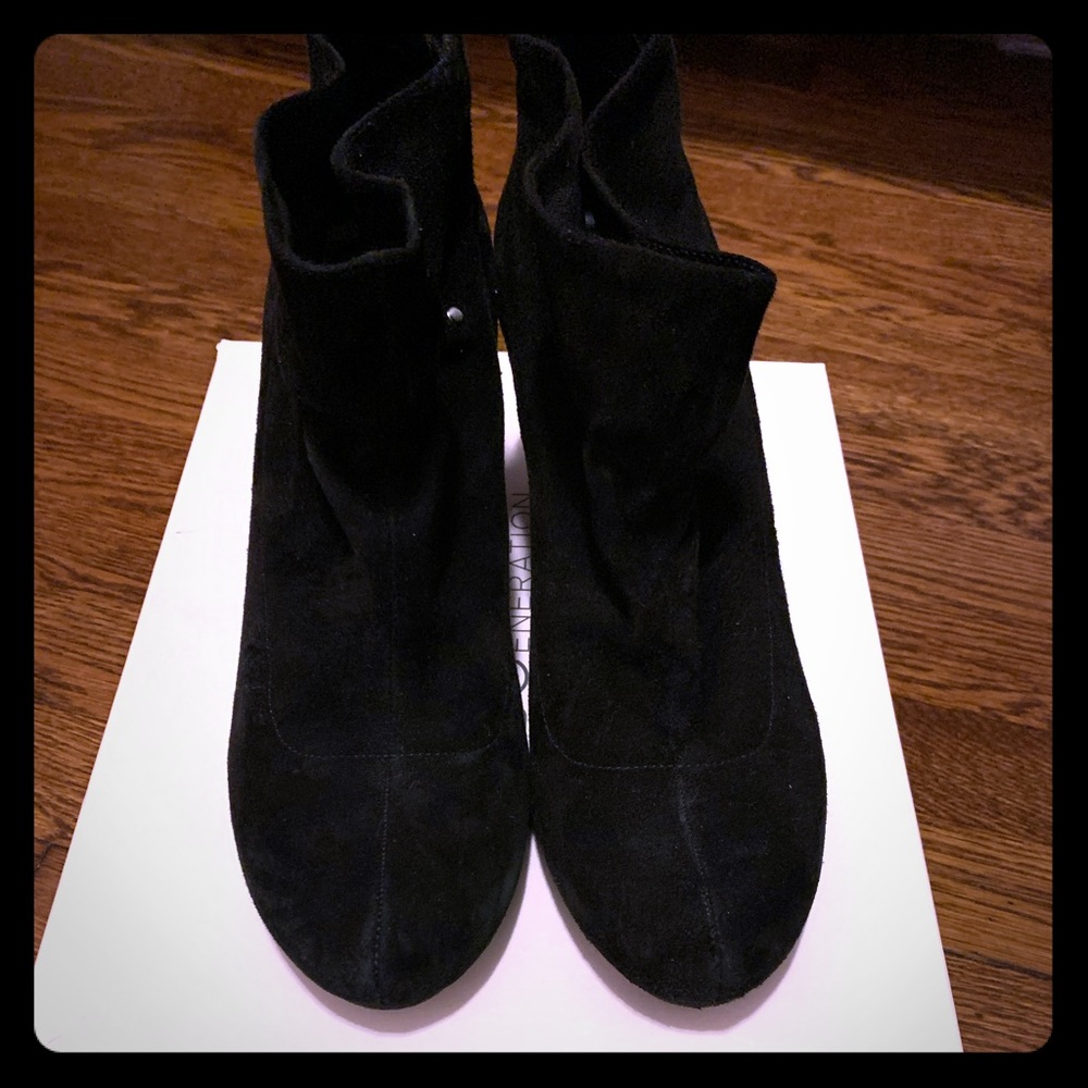 Women’s BCBG Black Suede Bootie